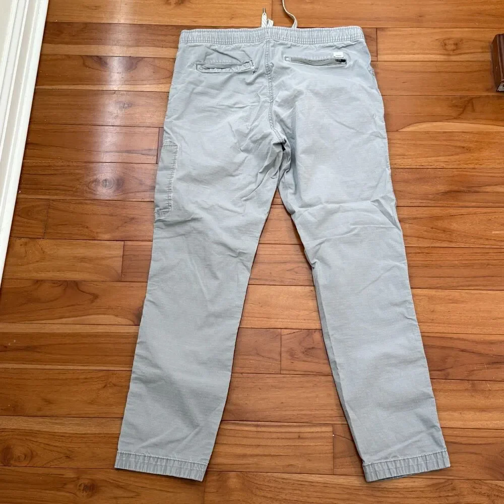 Men Vuori Ripstop Climber Pants Light Gray Stretch Hiking Travel Outdoor